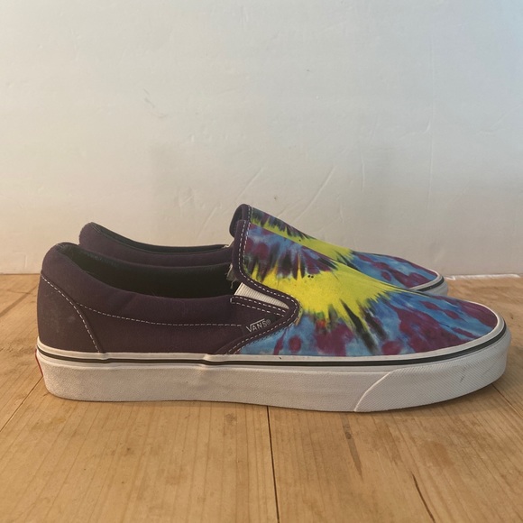 Vans Off The Wall Classic Slip On Tie Dye Hippie Mysterioso Size 10.5 Mens New - Picture 4 of 9